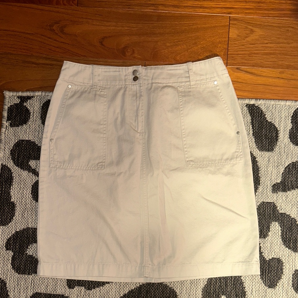 Classic Women's Cream Utility Skirt